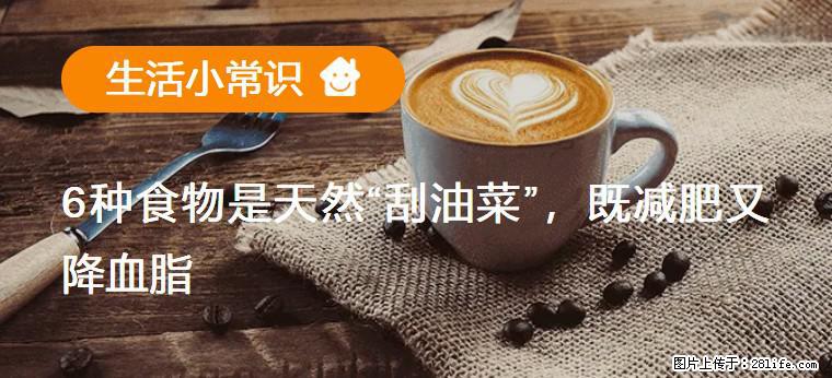【生活小常识】6种食物是天然“刮油菜”,既减肥又降血脂 - 武威生活资讯 - 武威28生活网 wuwei.28life.com